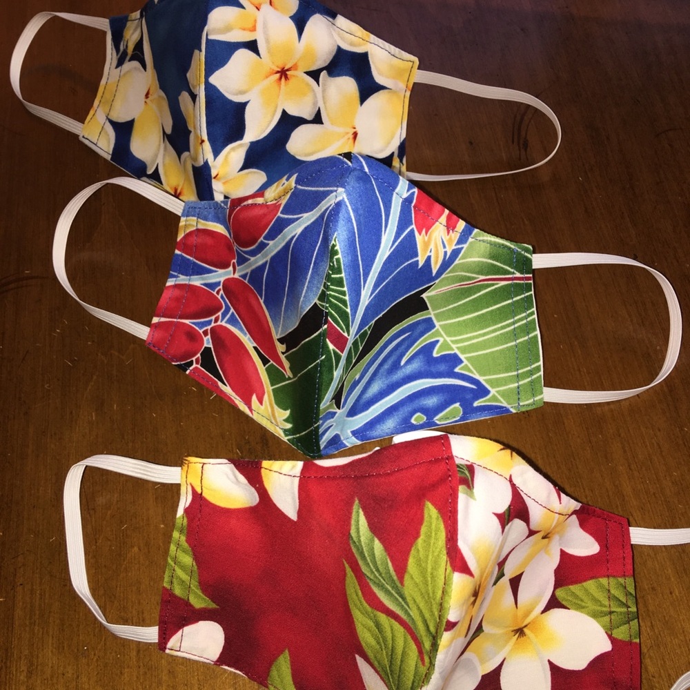 Hawaiin Tropical Hand made face mask